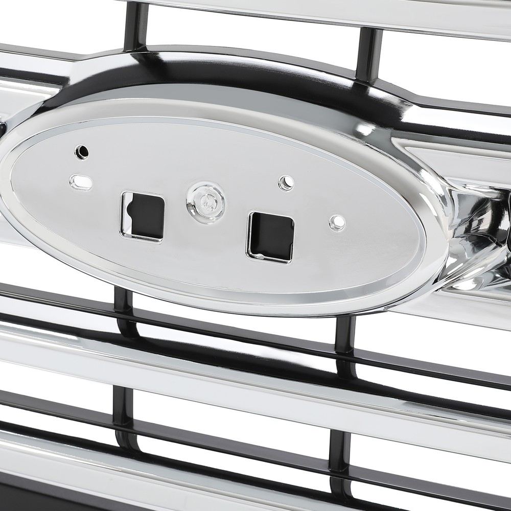 For Ford F-150 2015-2017 ABS Chrome Front Upper Bumper Grille #FL3Z-8200-EA