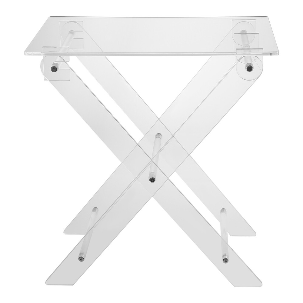 Foldable Acrylic Computer Stand - Stylish Table for Home & Office Use