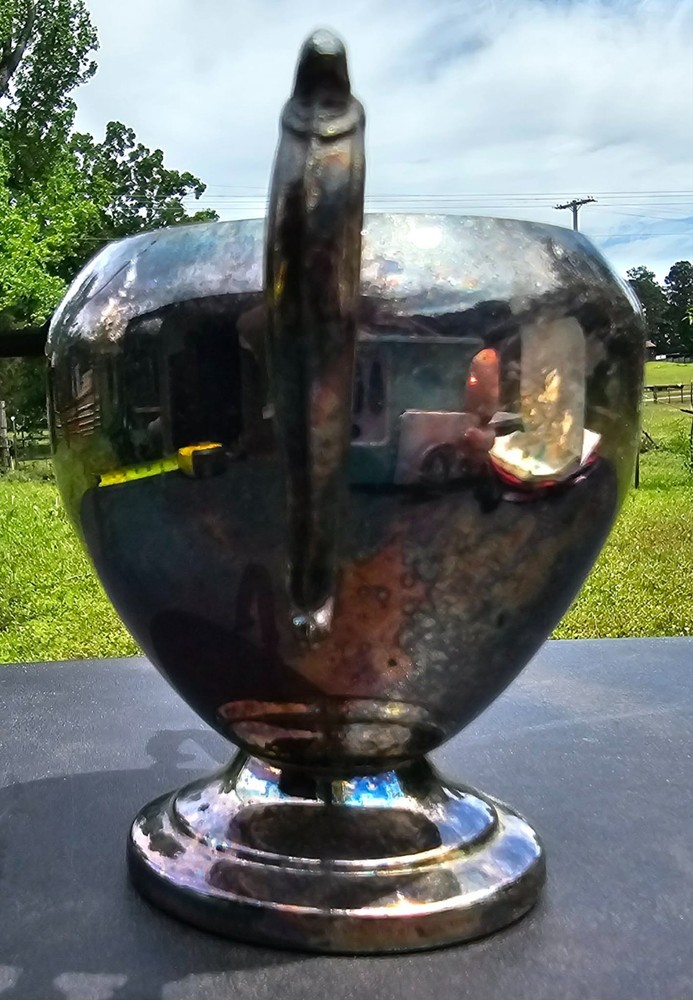 Vintage Silver Sugar Bowl Original Surface