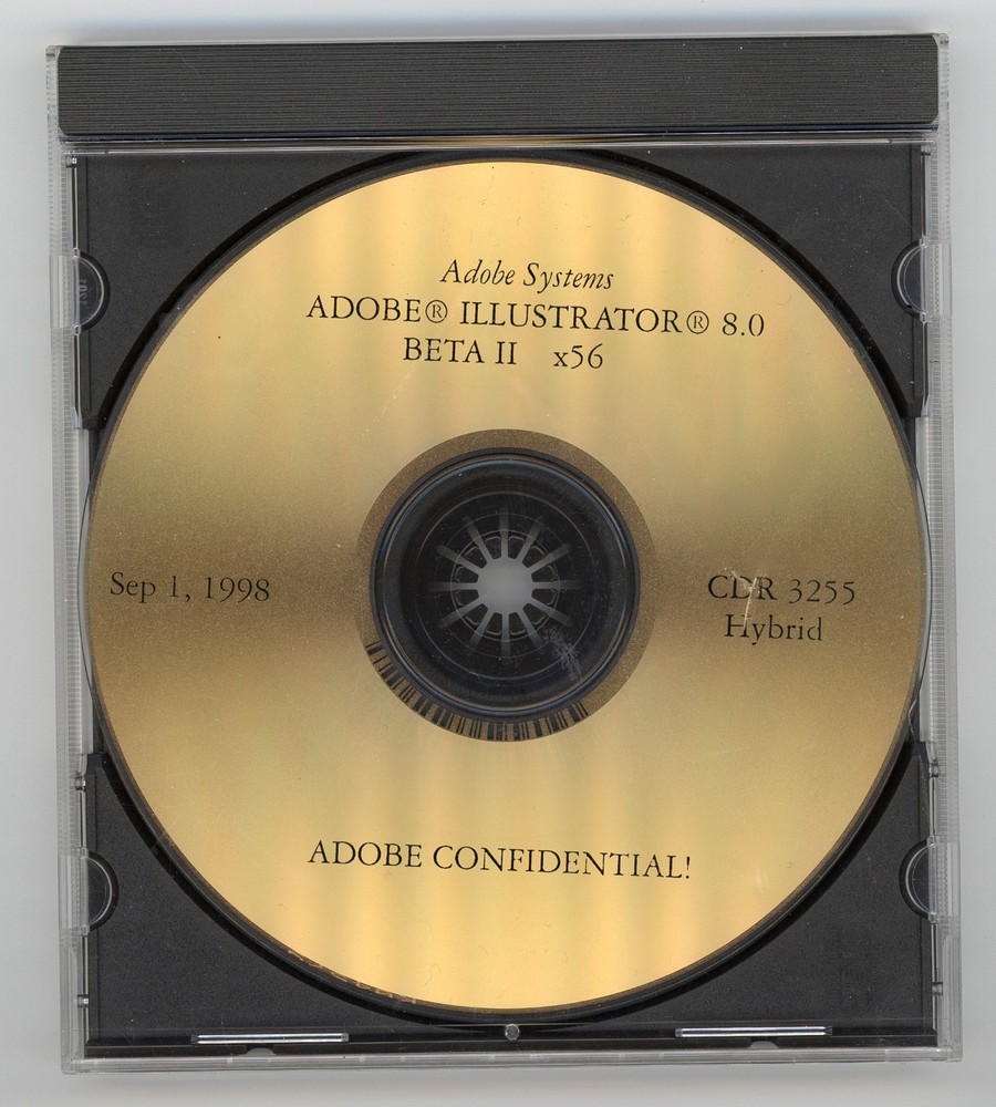 Adobe Illustrator 8.0 BETA II x56 CD for Mac
