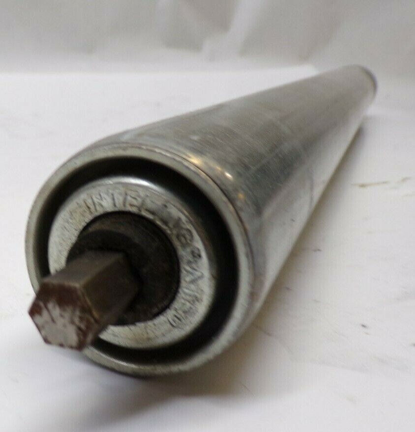 UNKNOWN BRAND CONVEYOR ROLLER, 21-1/2" BETWEEN FRAME, 1.9" DIAMETER, 3/8" HEX