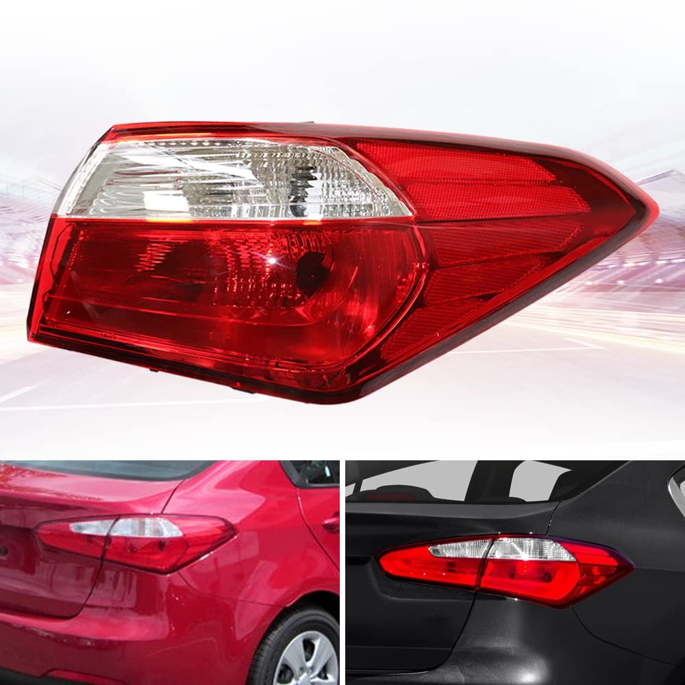 Outer Taillight Assembly for 2014-2016 Forte Left Driver Side 92402A7000