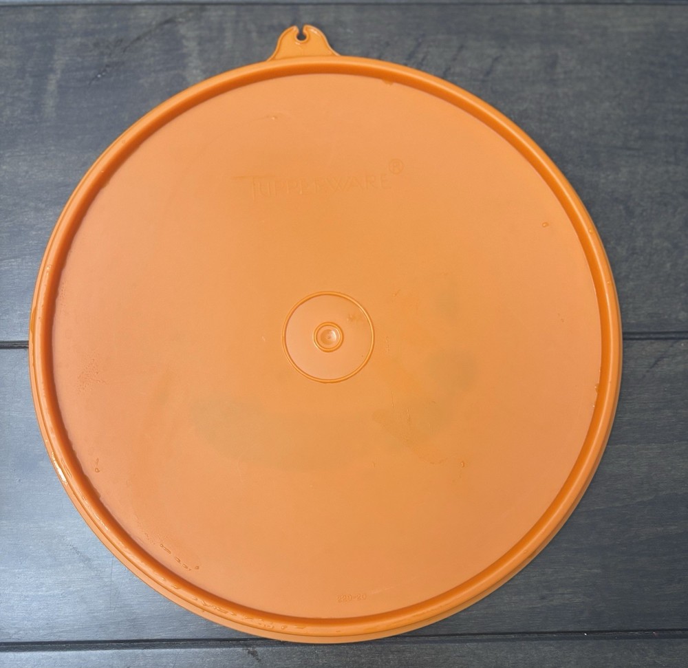 Tupperware Replacement Lid 229 Orange Fits Y Base