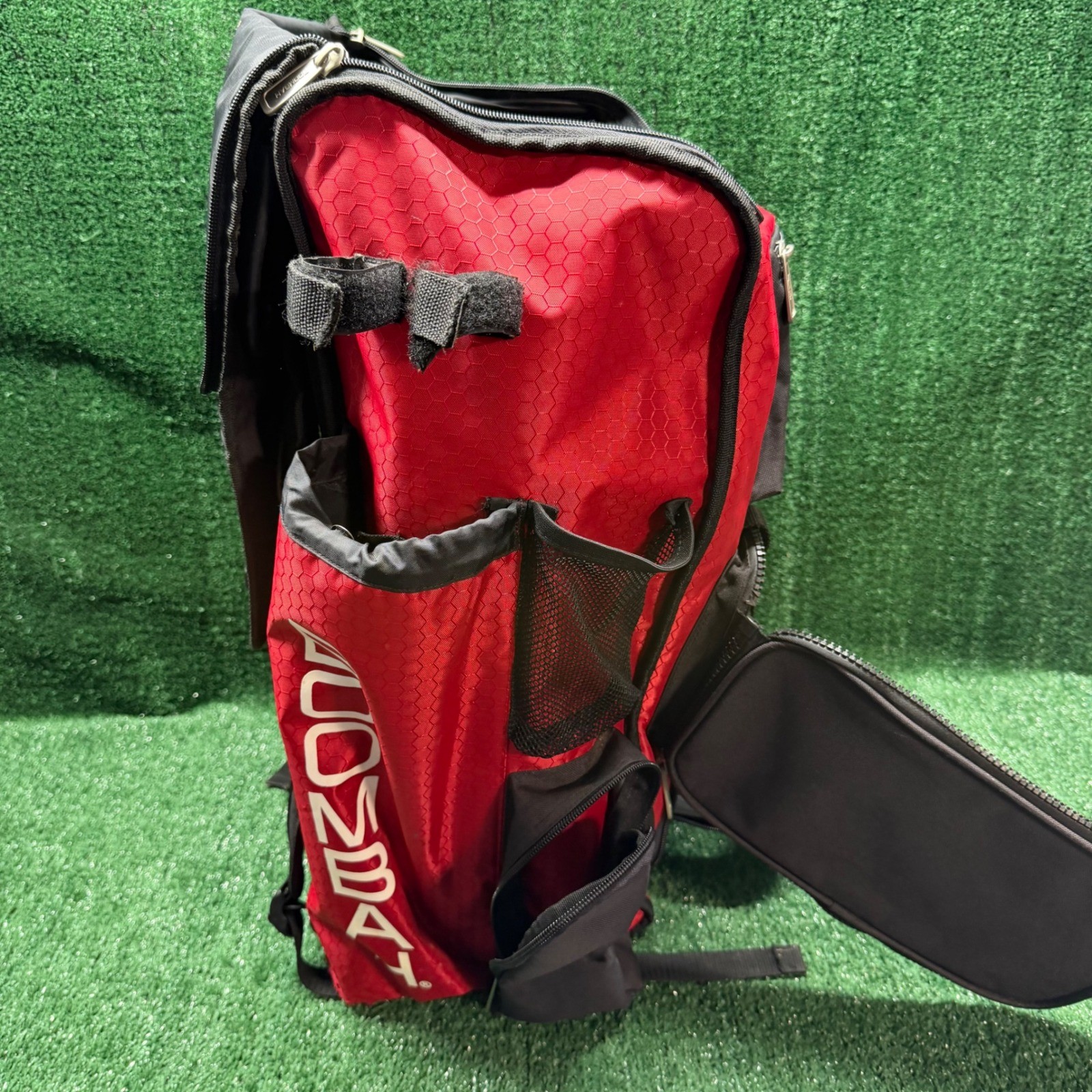 Boombah Superpack Red/Black Baseball Softball Bat Bag Backpack Equipment Storage