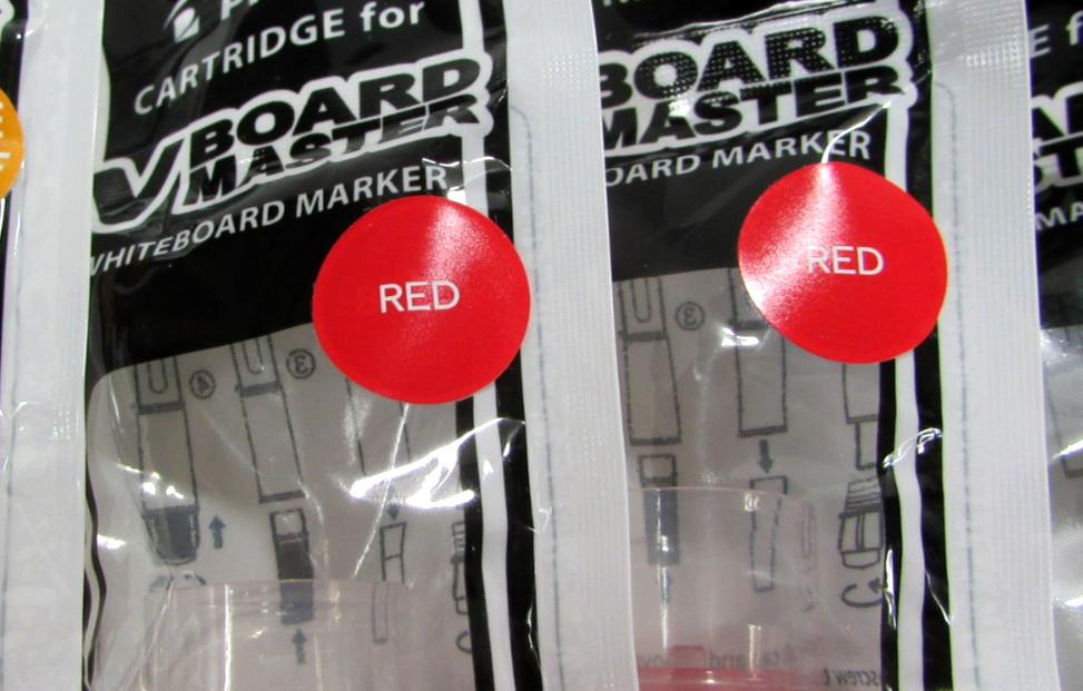 Pilot V Board Master Refill Cartridges, Assorted Colors, 10 Pack