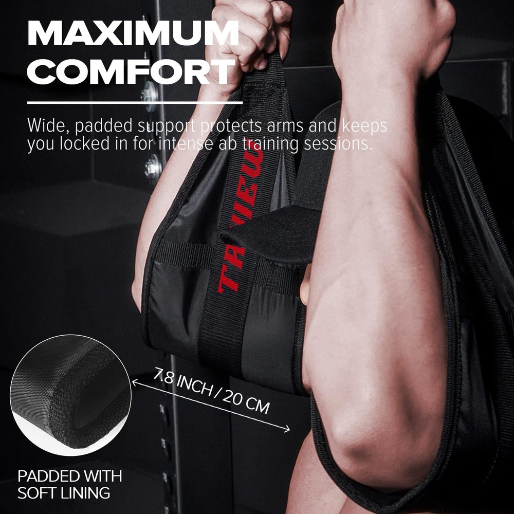 Ab Slings Straps for Pull Up Bar, Portable Arm Support, Hanging