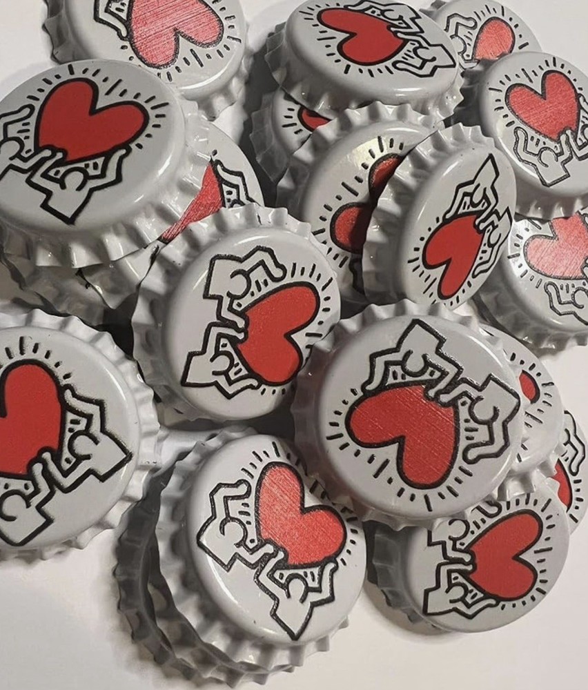 Keith Haring Heart Enamel Pin