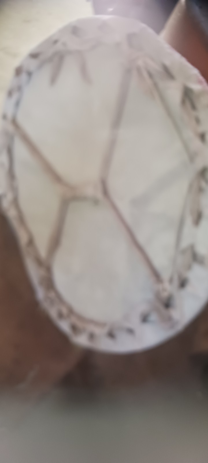 ** AWESOME NATIVE AMERICAN WALL ART PAINTED BISON SHIELD DISPLAYS BEAUTIFUL**