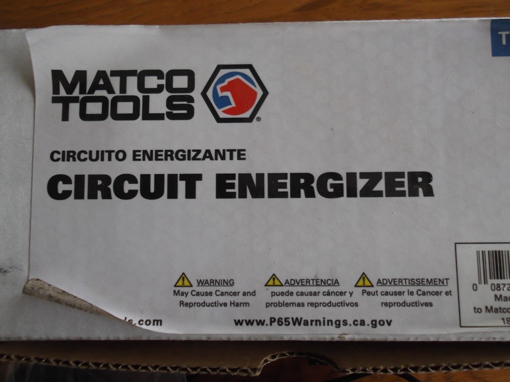 Matco Circuit Energizer. Easy to Power components our circuits for testing th852