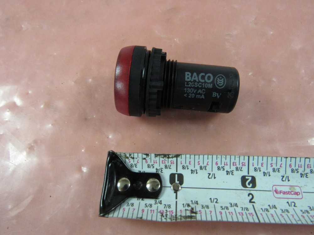 BACO L20SC10M INDICATOR LIGHT RED 130VAC **NIB**