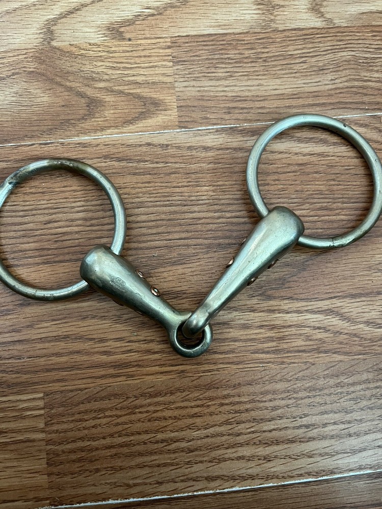 HS Herm Sprenger Loose Ring Whistle Snaffle Bit 5” Vintage