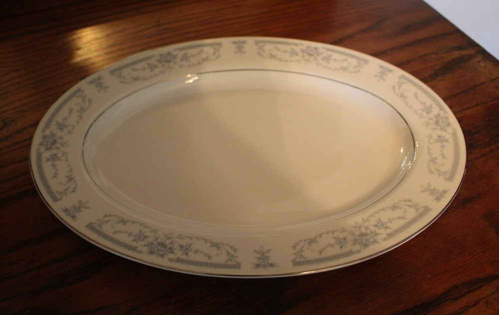 Sheffield  Blue Whisper Fine China Medium Platter