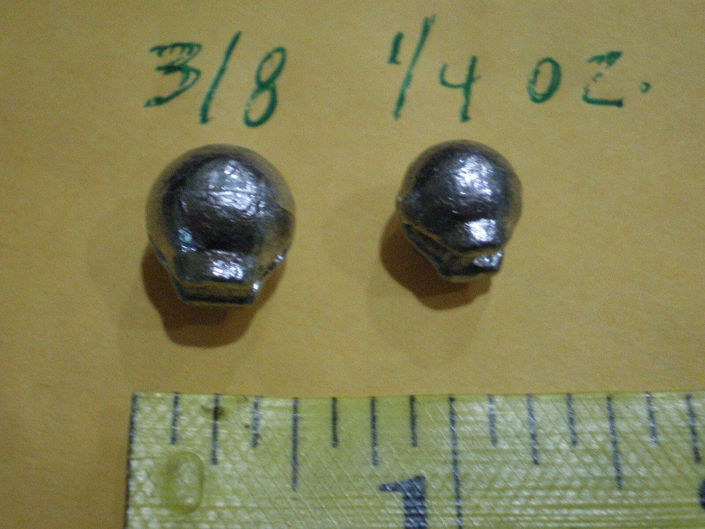 150 PCS. REMOVABLE SPLIT SHOT SINKER 3/8, 1/4 OZ. 75 EACH, MADE FROM DO-IT MOLD