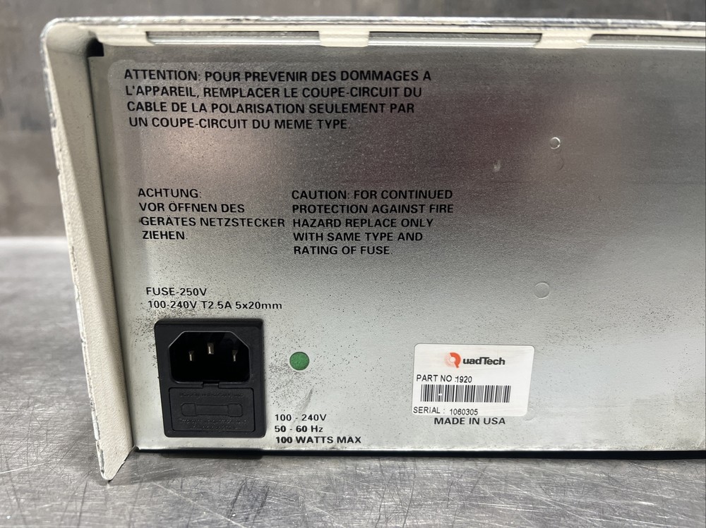 QUAD TECH MODEL 1920 PRECISION LCR METER. Used Surplus