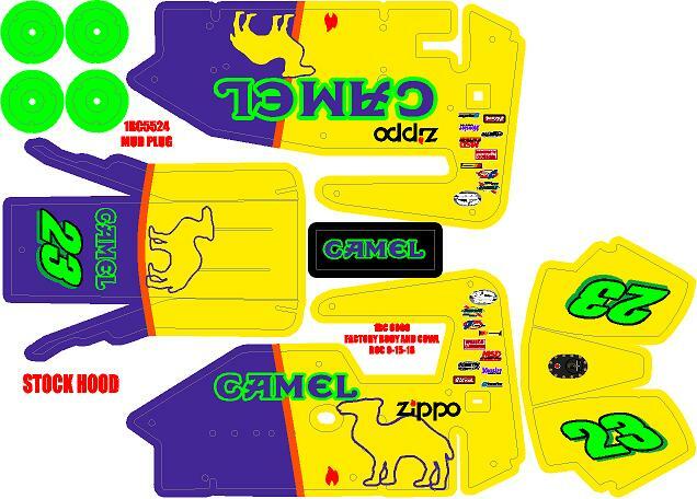 1RC MIDGET WRAP Jimmy Spencer Camel