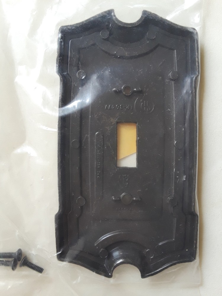 Antique Brass Single Switchplate