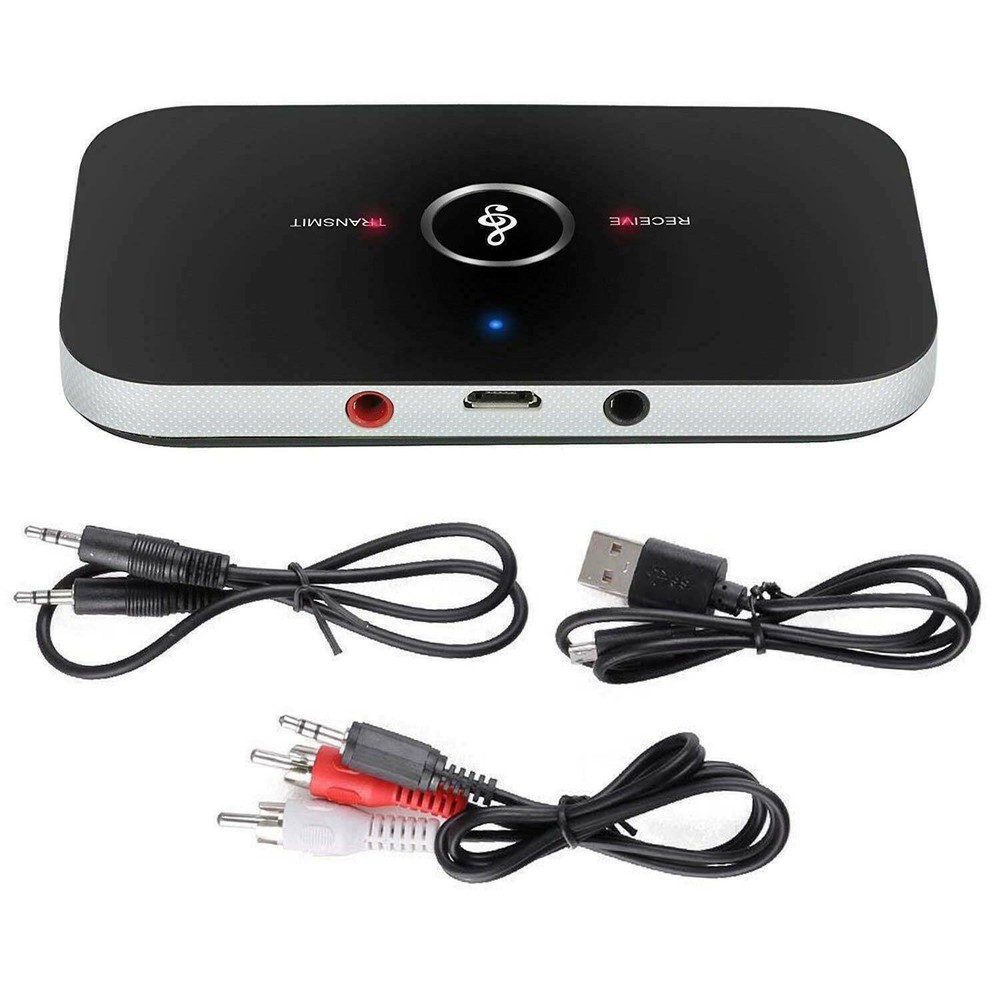 Bluetooth 5.0 Transmitter Receiver 2 IN 1 Wireless Audio 3.5mm Jack Aux Adapter