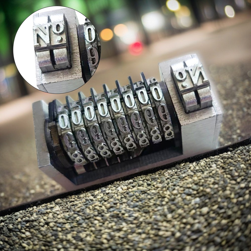 8 Digits Numbering Machine Forward for Letterpress Number Coding 4X8