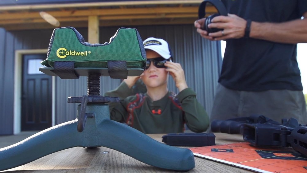 the Rock Front Shooting Rest with Adjustable Elevation, Recoil Reducing, Interch