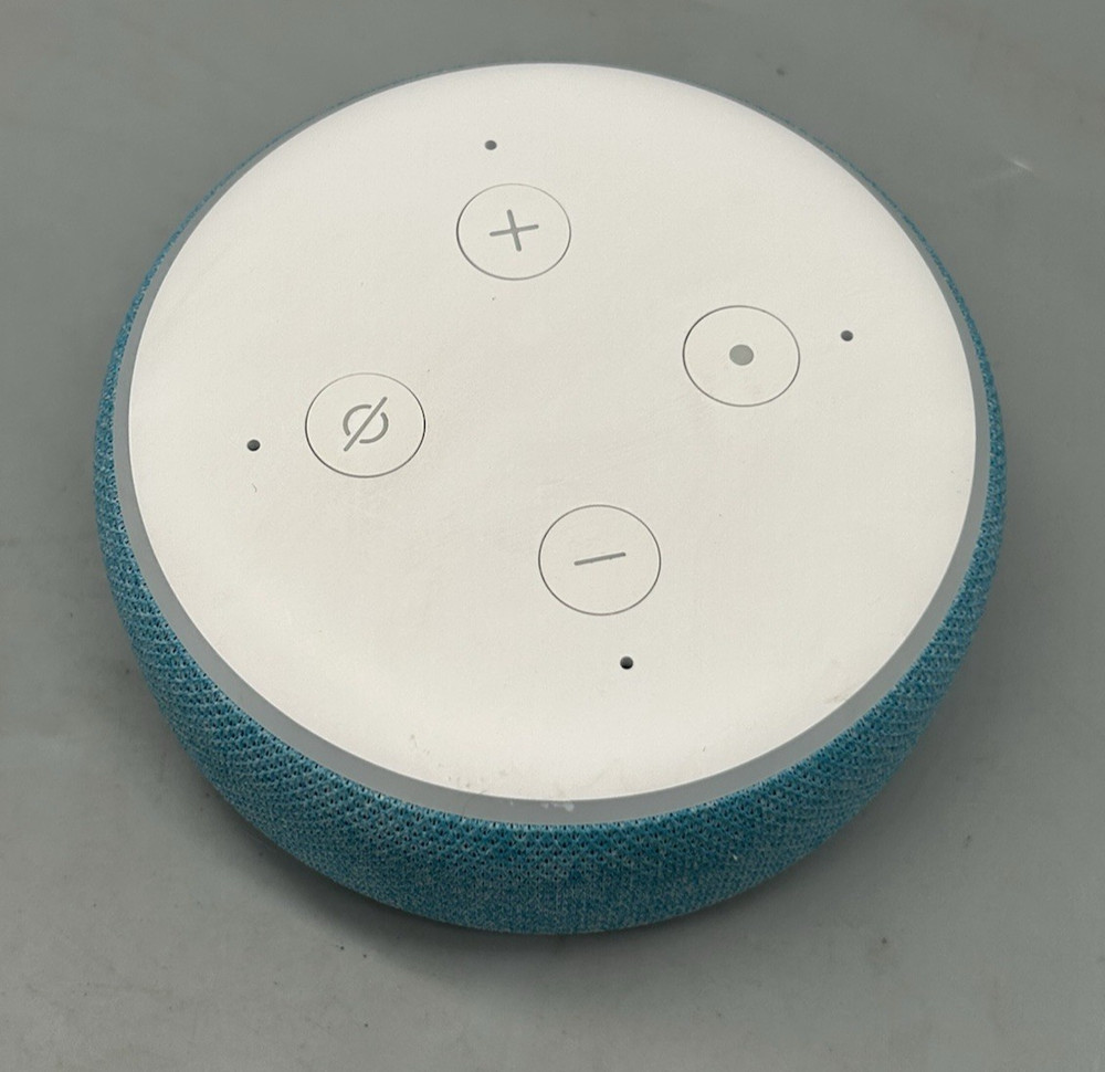 Amazon Echo Dot Kids Edition Blue Smart Speaker Unit Only 3rd Gen - Tested