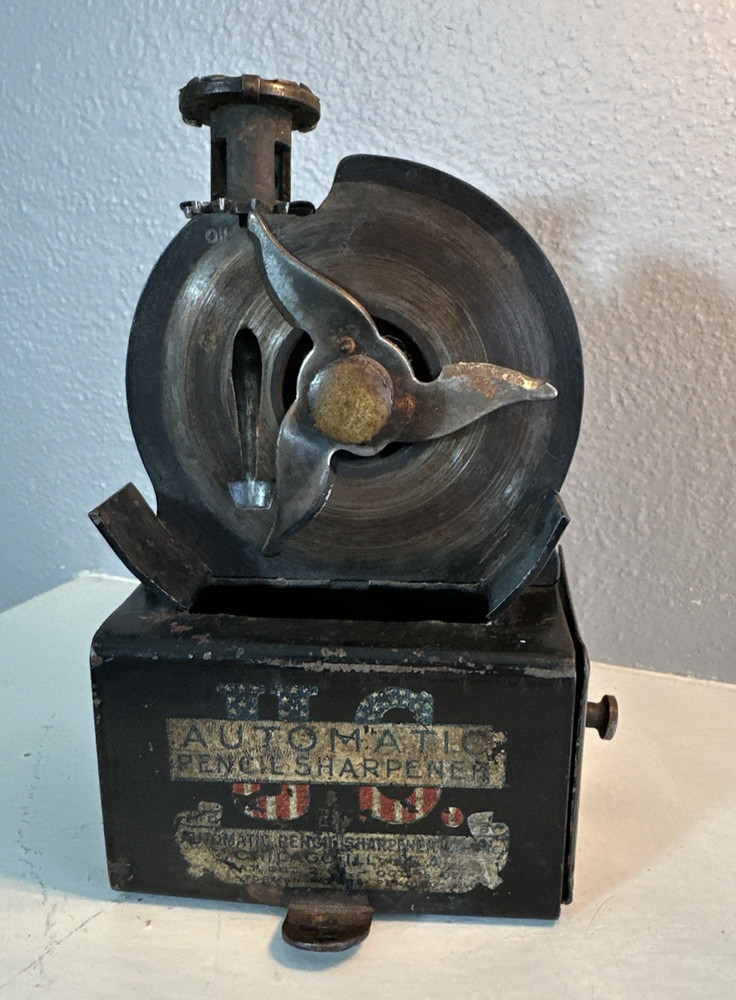 Antique US Automatic Pencil Sharpener Working Condition