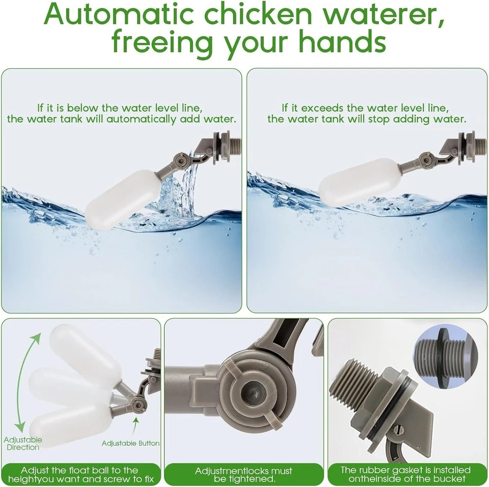 Automatic Chicken Waterer Large Chicken Waterer System Pou