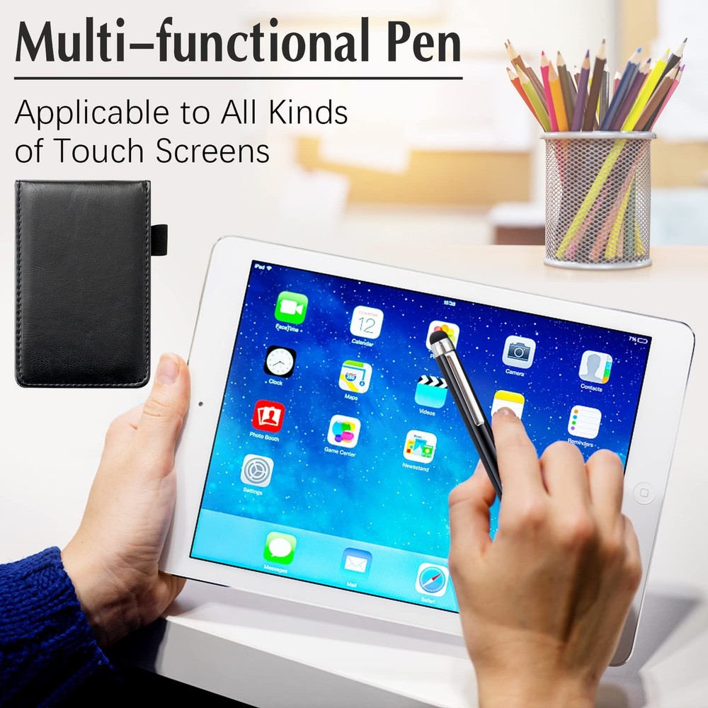 10Pcs Mini Pocket Notepad Holder Set,Durable Cover,Refillable,Leather Pocket ...