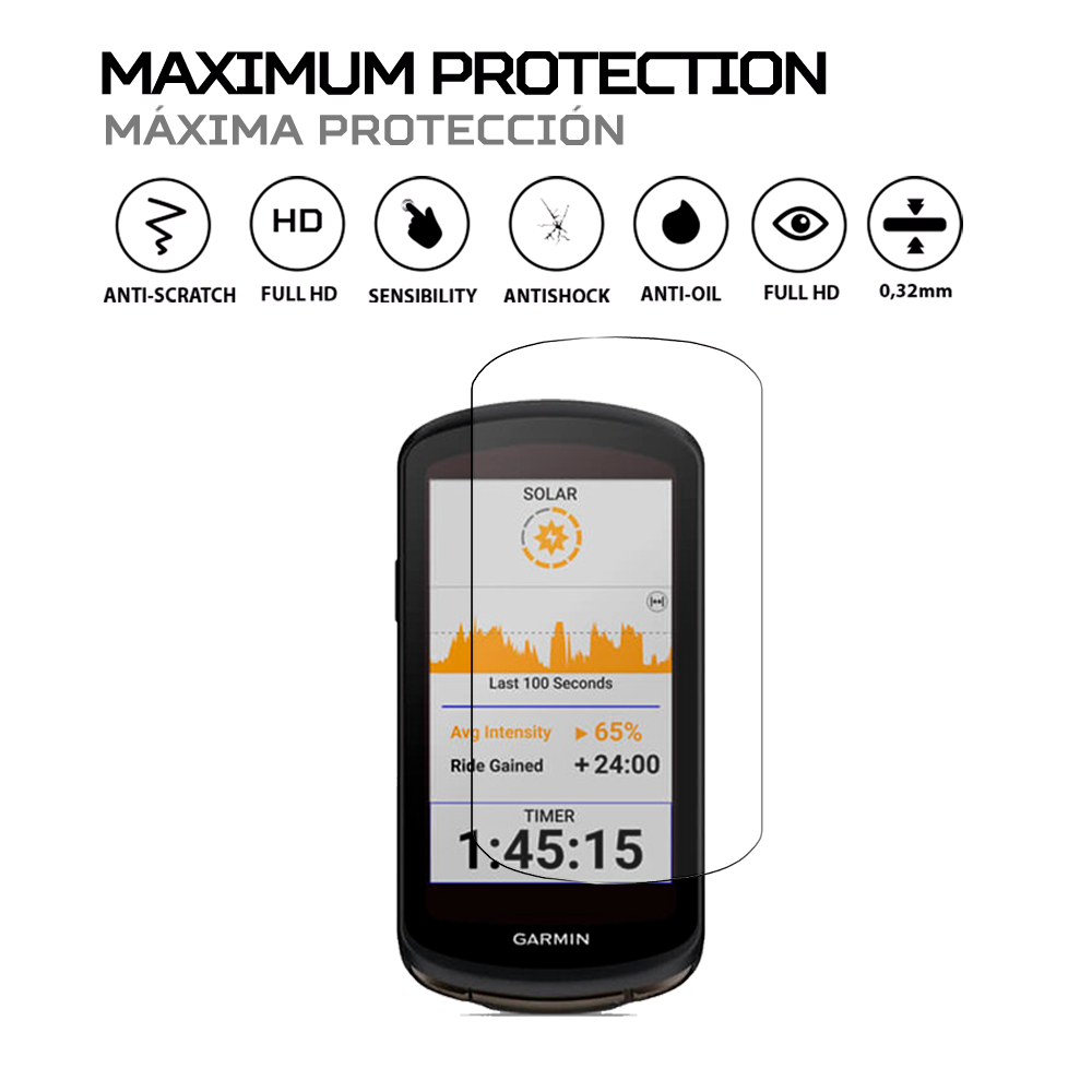 ANTISHOCK Screen protector for Garmin Edge 1040