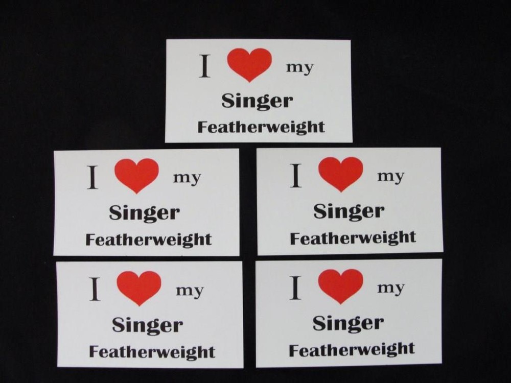 SINGER FEATHERWEIGHT SEWING MACHINE " THEMED MAGNET " (5 Pack)