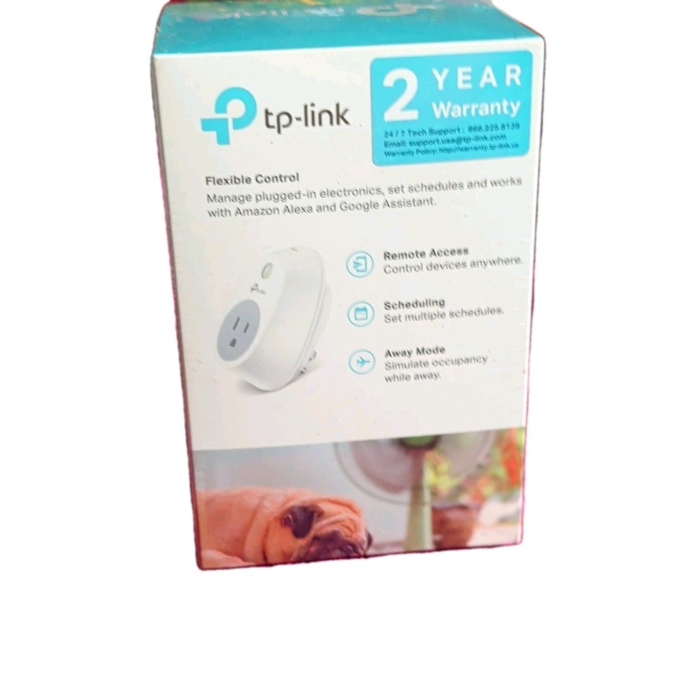 TP-LINK HS100 Smart Wi-Fi Plug, Alexa & Google Assistant, 15A, White