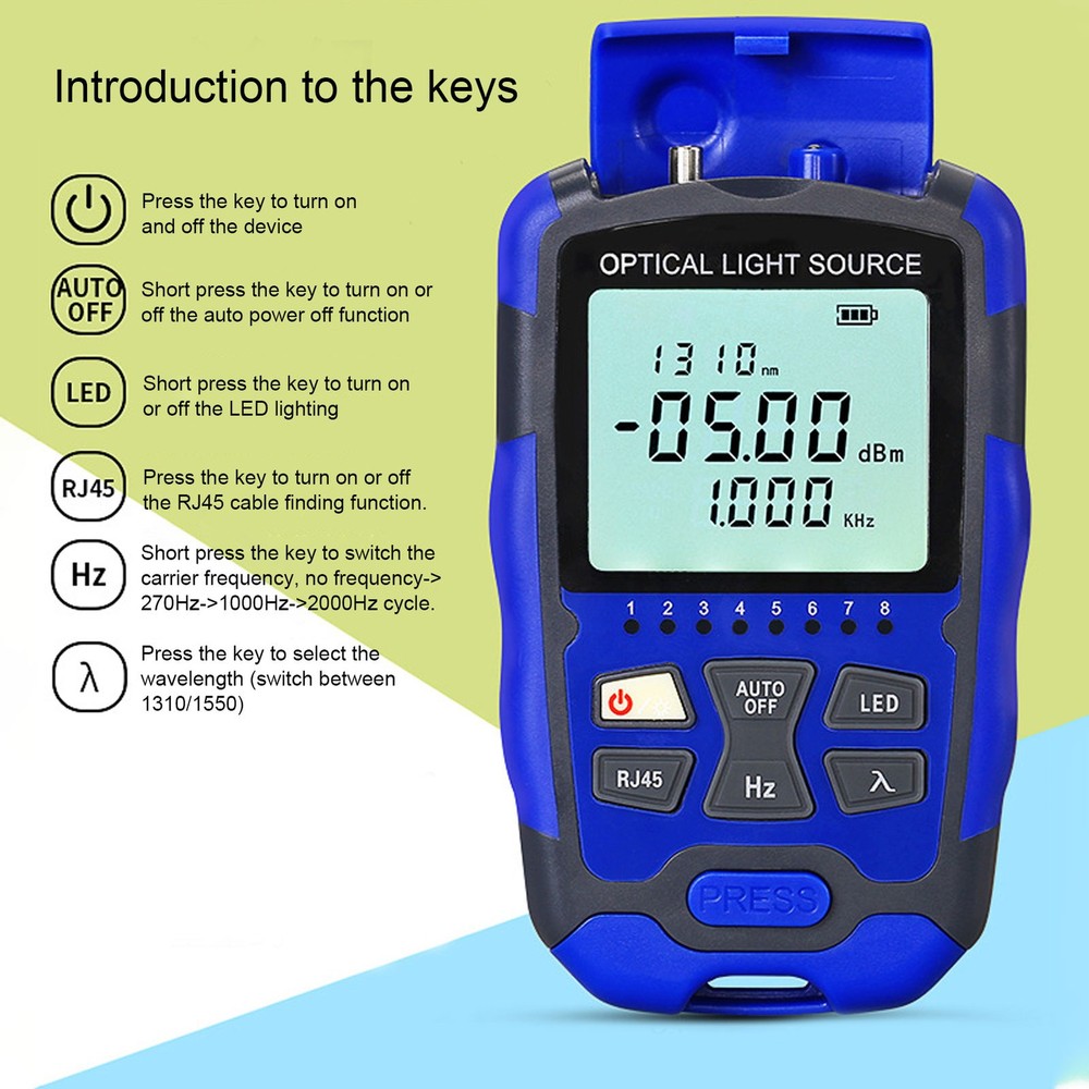 Optical Light Source Single Mode 1310nm 1550nm Fiber Optic Light Source