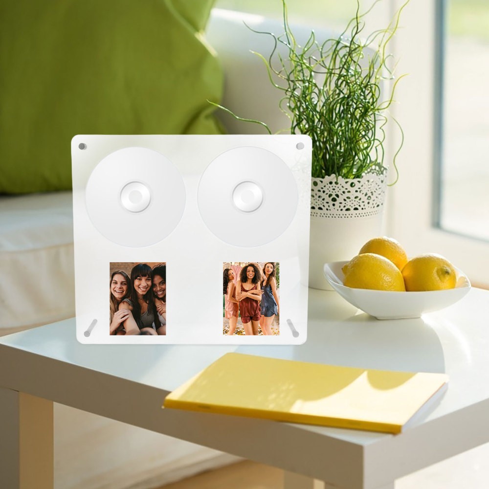 Cd Storage Case Record Wall Holder Disc Stand Album Display Mount
