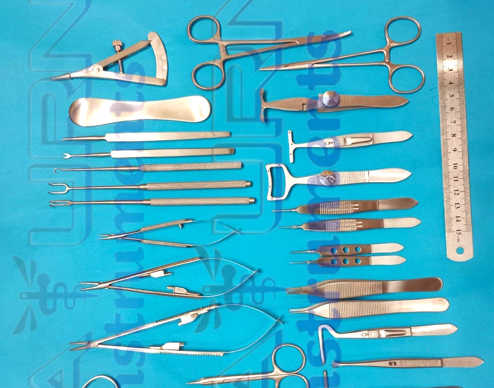 Ophthalmic Blepharoplasty Instruments Set 30 Pcs Micro Eye Surgery Set