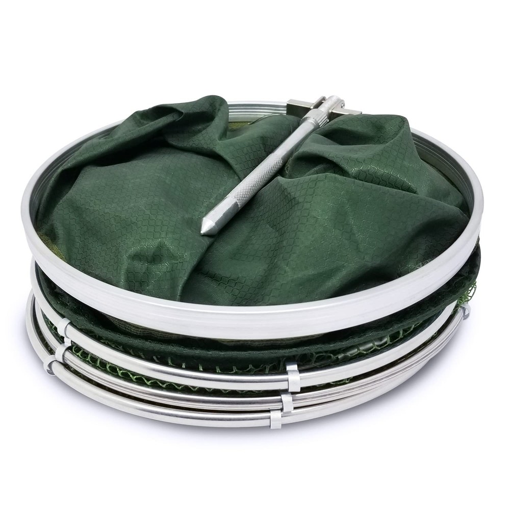 Collapsible Fish Keeping Net - Rubberized Mesh Fishing Basket - Foldable Fish...