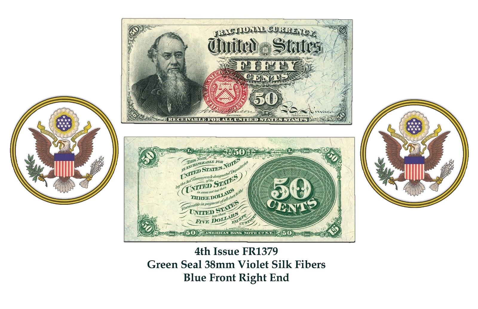 Fractional Currency Book Two of the complete type set 8-1/2" X 5-1/2" Flip Book