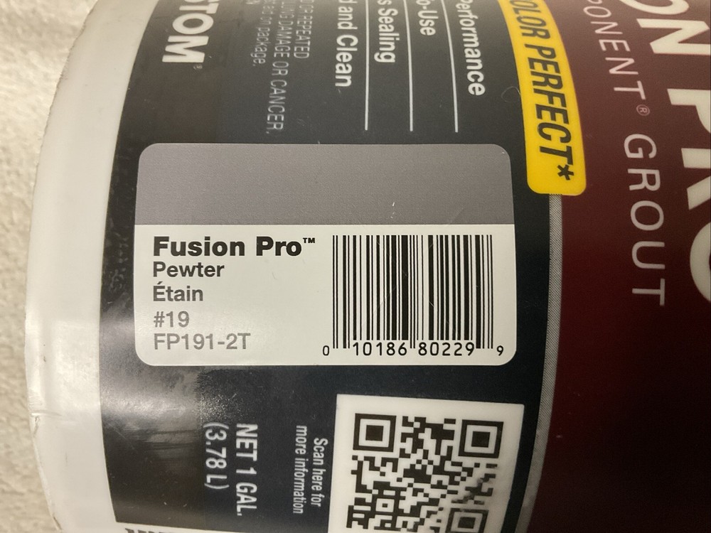 Fusion Pro Single Component Grout - PEWTER