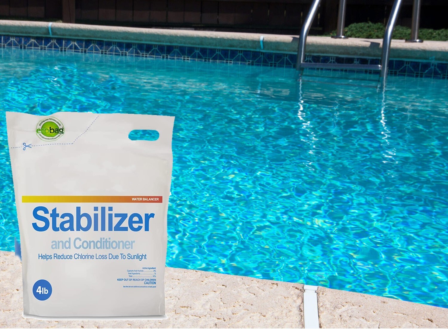 Conditioner & Stabilizer Cyanuric Acid For Swimming Pools - (Choose Size)