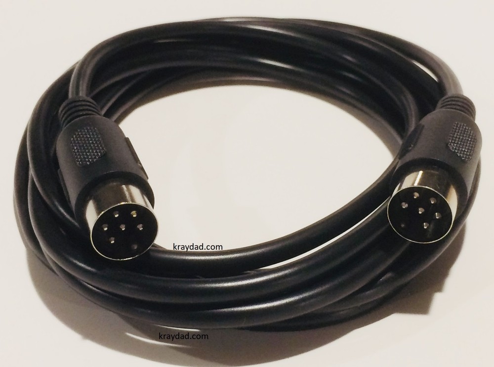 6 ft Serial Cable for Commodore 64 C64 Disk Drive or printer 1541 1571 DIN 6 PIN