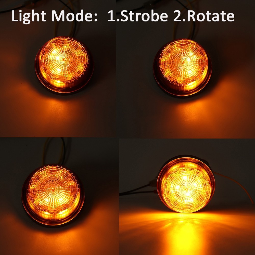 12V 24V LED Strobe Warning Light Beacon Emergency Flash Lamp.