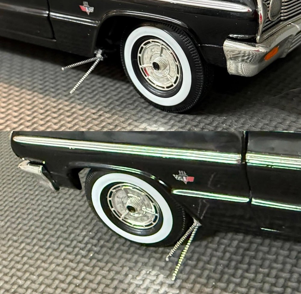 1:25 Chrome Curb feelers. Four units(4)