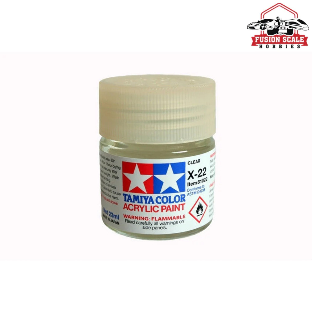 Tamiya Acrylic X-22 Clear 23ml Bottle
