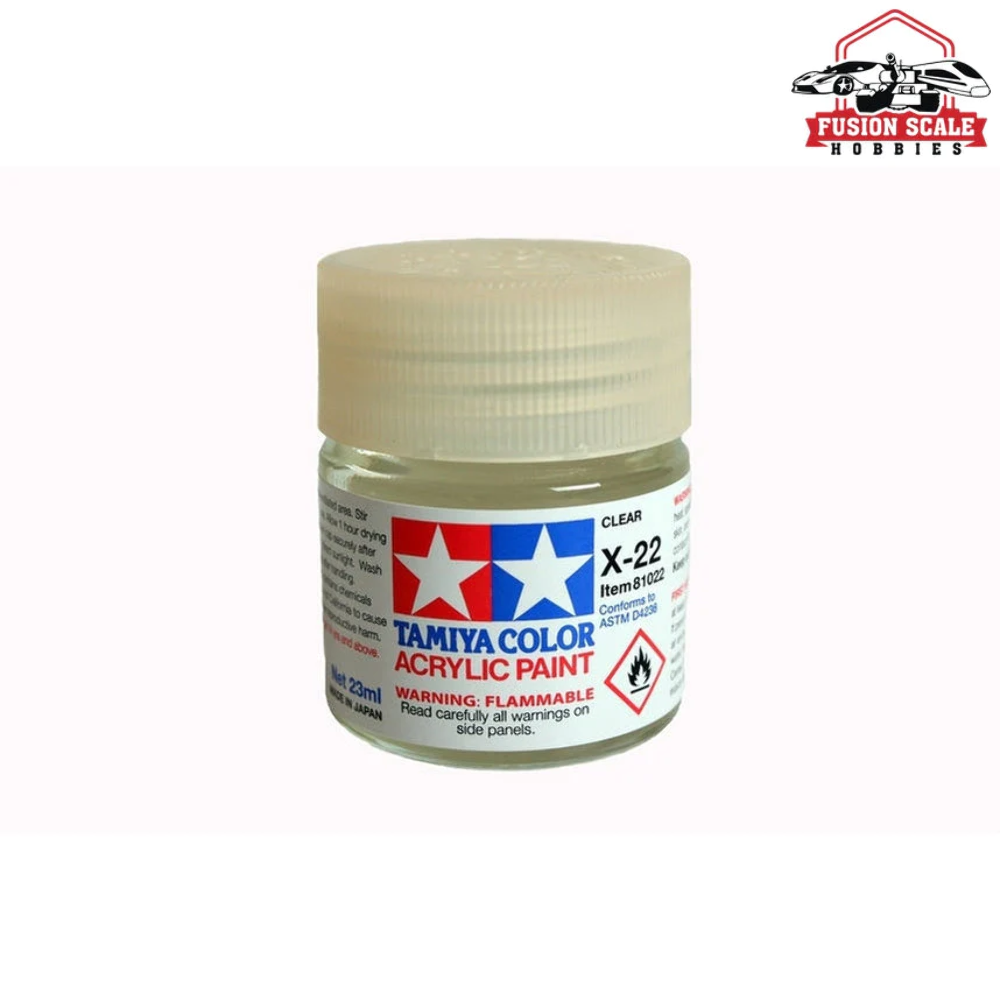Tamiya Acrylic X-22 Clear 23ml Bottle