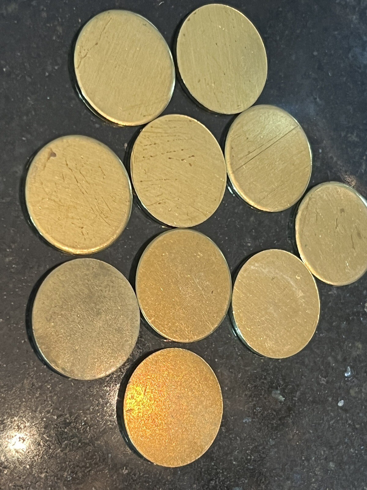 50 - 25mm X 1.7mm Round Blank Disc Raw Brass Stamping Tag Craft Jewelry Crafts