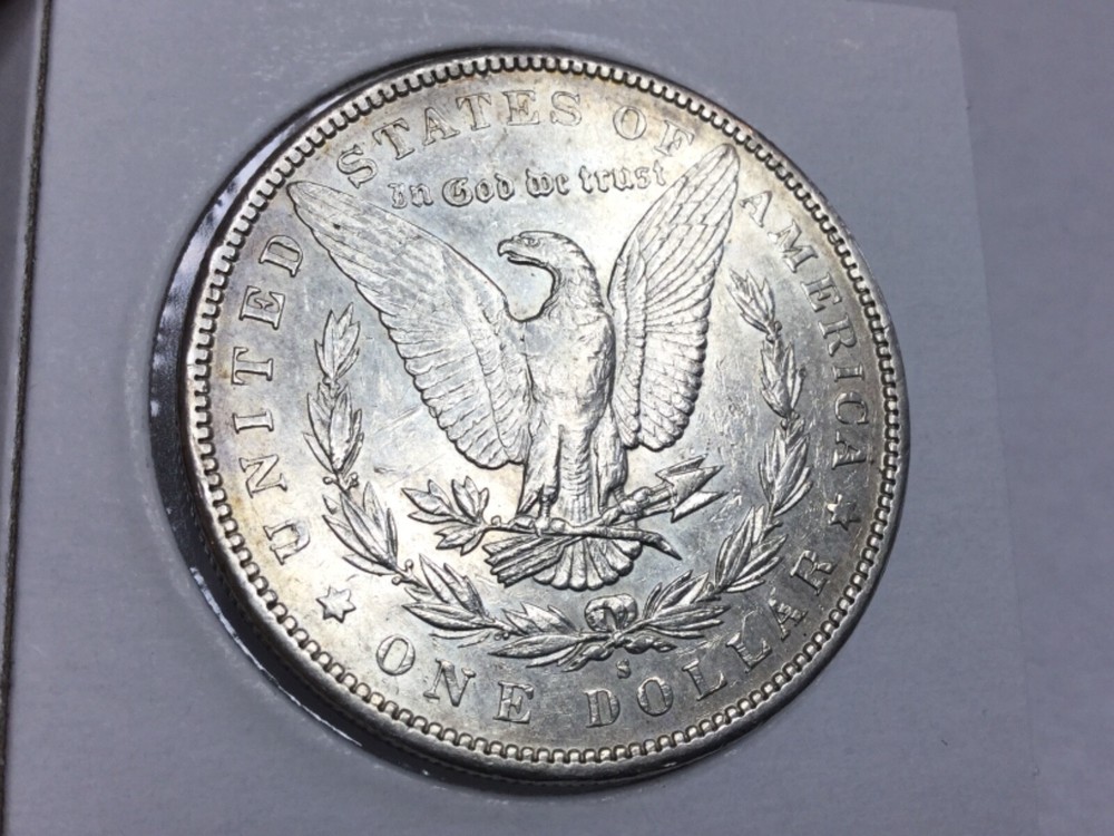 1898-S Morgan Dollar in almost uncirculated plus