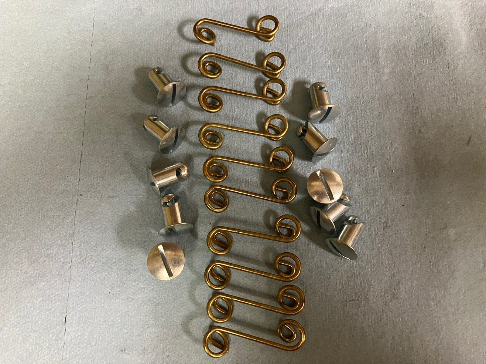 10 STEEL 5/16" BY .500" 1/4 Quick Turn  DOME HEAD Dzus  10  Springs 1"