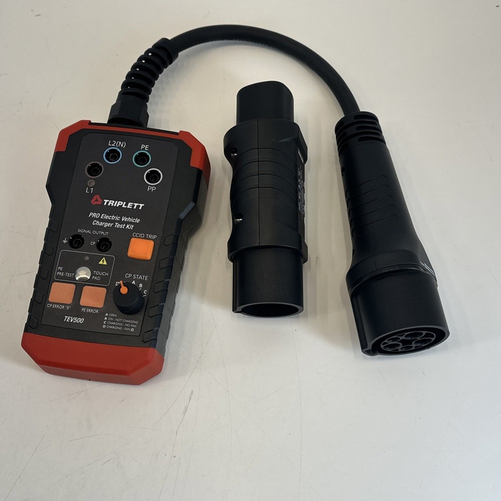 Triplett TEV500 Pro Electric Vehicle Charger Test Kit Basic/Advanced Diagnostic