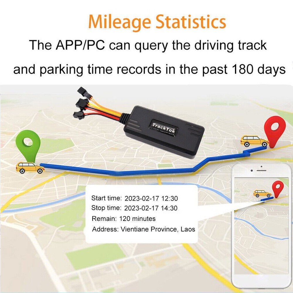 4G Car GPS Tracker Real-time Tracking Locator Device Remote Control Anti Theft
