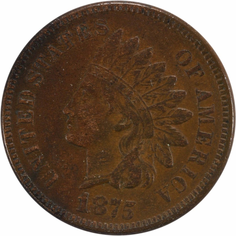 1875 Indian Cent EF Uncertified #120