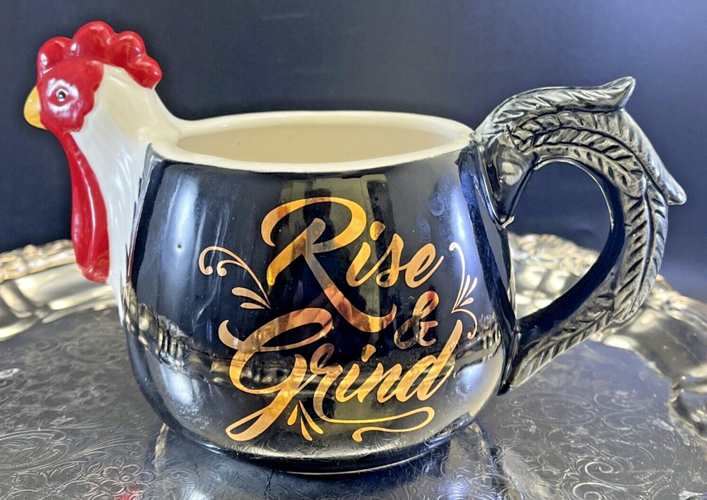 Cracker Barrel Rise & Grind Rooster Mug