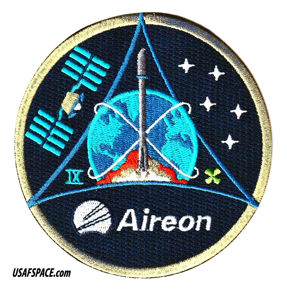 Authentic Aireon Flight 9 - Iridium-9 - SPACEX Falcon-9 Launch- USSF-VSFB- PATCH